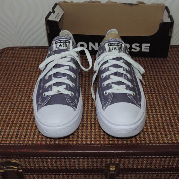 CONVERSE sz 10.5 Chuck Taylor All Star Move Low Cut Smoky Lavender Blue Denim - Picture 7 of 9